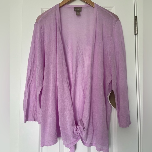 Chico’s | Yelena Convertible Cardigan Sweater 🆕 Lightweight Breathable Summer - Picture 1 of 5